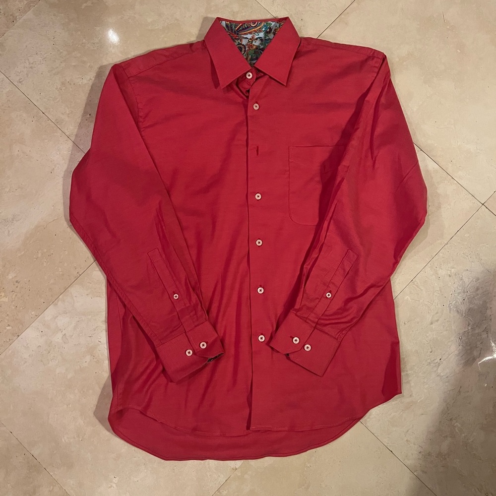Alan Flusser Classic Red Men's Shirt